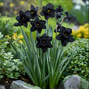 Нарцисс Тень Королевы купить по цене от 500р. в интернет-магазине «Посадика» с доставкой почтой в в Ульяновске и по всей России – [изображение №1].